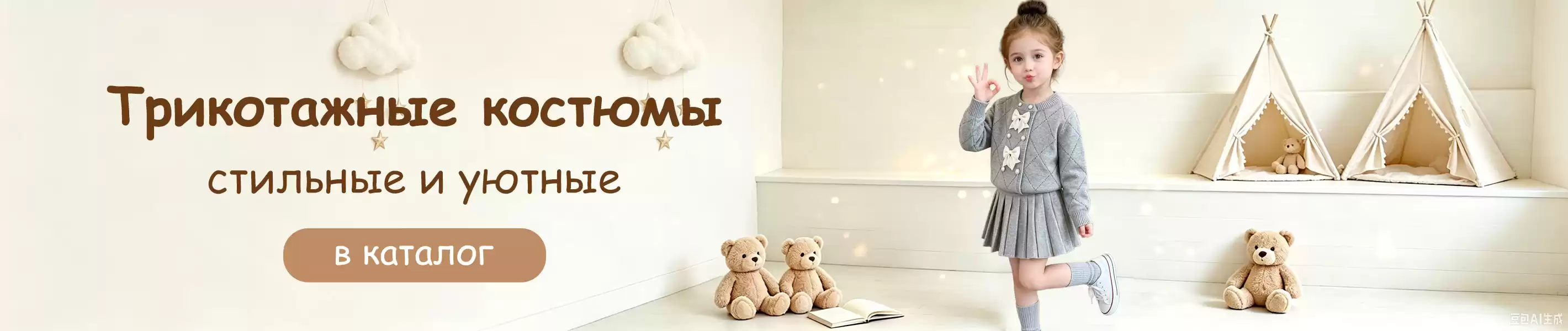 Трикотажные костюмы для взрослых и детей